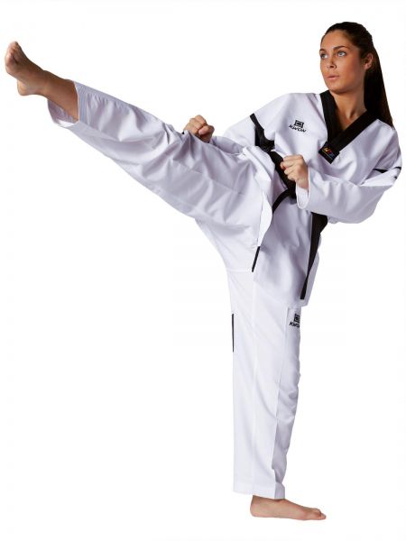 KWON Taekwondo Dobok für Damen Revolution Black Mesh (WT) 2