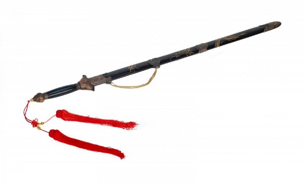 Ju-Sports Tai Chi Schwert 100 cm Holzscheide schwarz