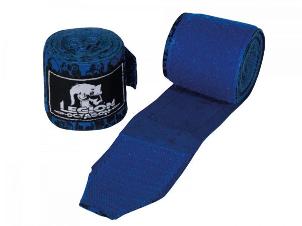 Legion Octagon Red Skull Boxbandagen in blau