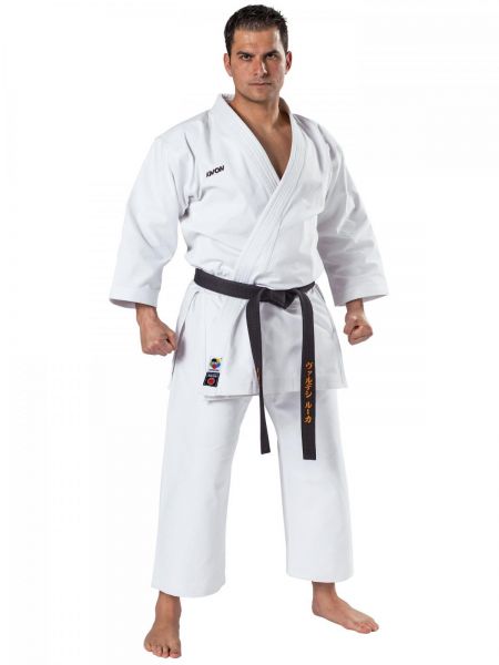 Weißer Karateanzug Kata 12 oz. von KWON mit WKF Logo 3