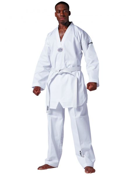 KWON Taekwondo Anzug Hadan Plus - weißes Revers