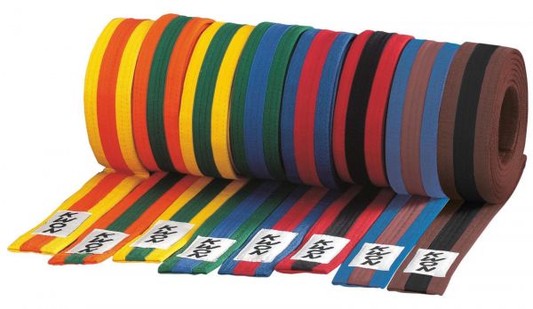 Dreifarbiger Taekwondo Judo Karate Gürtel - Viele Farben - versch. Längen